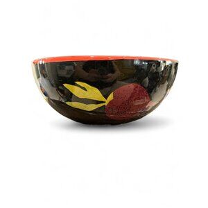 Crate & Barrel Veggie Pattern Large Mash Potato Roasted Vegetable Salad Bowl Pic